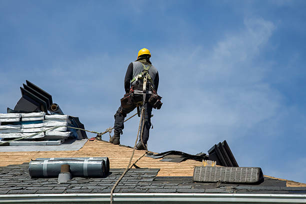 Professional Flat Roof Repair technician working in Taylorsville, MS